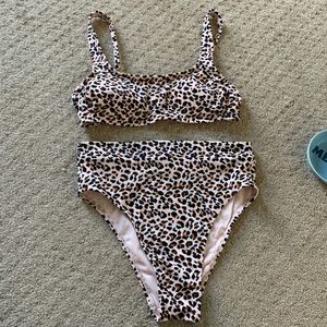 High waisted bathing suit